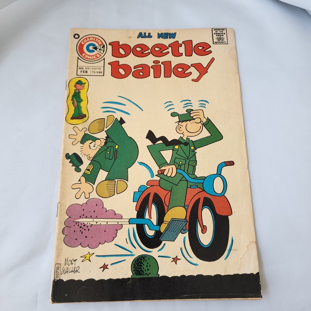 Charlton Comics Beetle Bailey No. #109 Feb 75/CDC Mort Walker Silver Age Comic